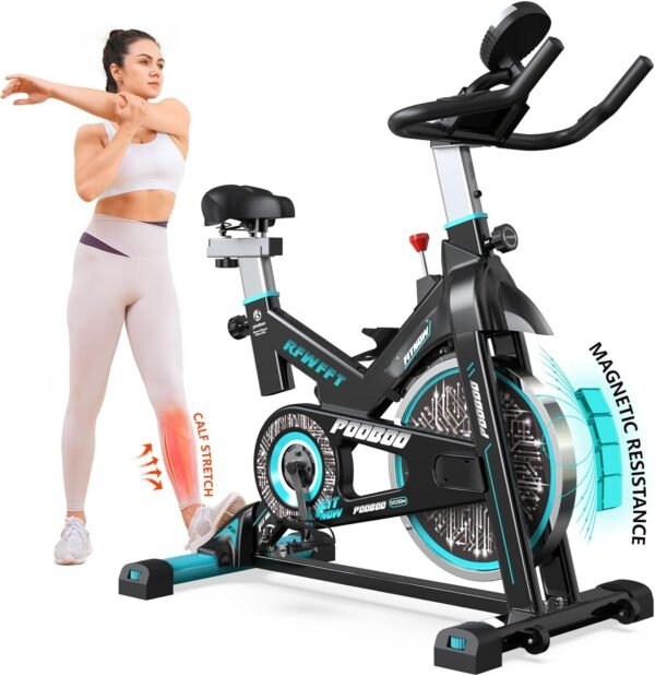 Exercise Bike – Indoor Stationary Bike for Home Gym with Digital Display & Comfortable Seat - Image 2