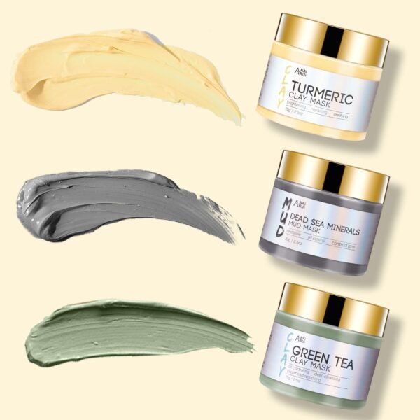 ANAI RUI Spa Facial Mask Set - Turmeric, Green Tea & Dead Sea Minerals Masks - Image 4