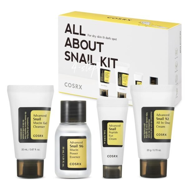 COSRX All About Snail Mucin Travel Set - Mini Korean Skincare Essentials