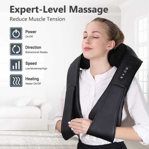 Shiatsu Neck and Back Massager – Electric Shoulder Massager for Neck, Back, & Legs, Muscle Pain Relief - Image 2