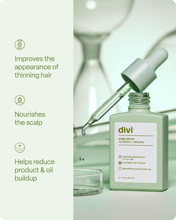 Divi Scalp Serum for Thicker Hair & Healthy Scalp – Rosemary & Peppermint, 100ml - Image 2