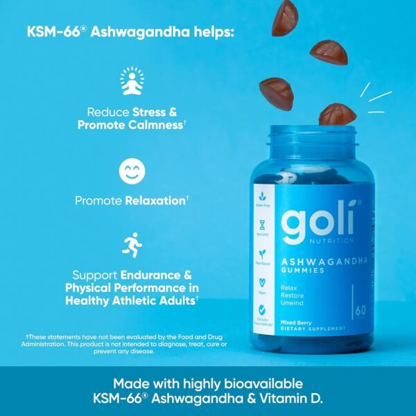 Goli Nutrition, Ashwagandha Gummies - Image 2