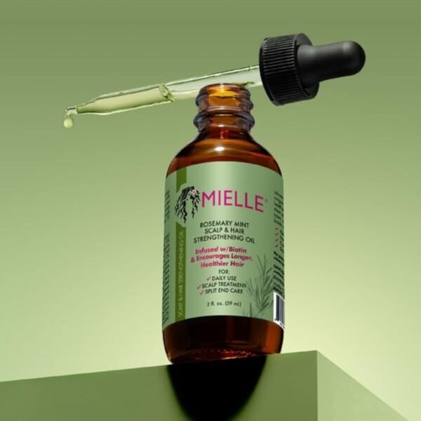 Mielle Organics Rosemary Mint Scalp & Hair Strengthening Oil for All Hair Types, 2 Ounce - Image 2