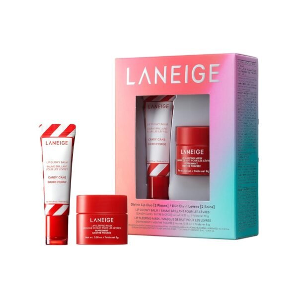 LANEIGE Lip Glowy Balm - Hydrate & Gloss (Divine Lip Duo Stocking Stuffer)