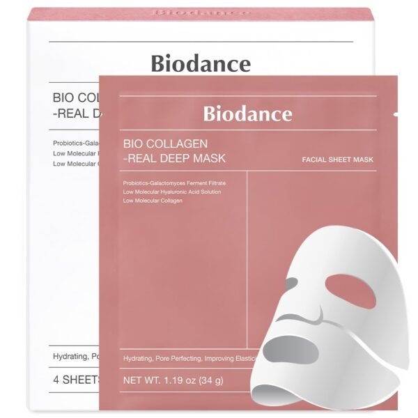 BIODANCE Bio-Collagen Real Deep Overnight Mask - Hydrating Hydrogel, Pore Minimizing