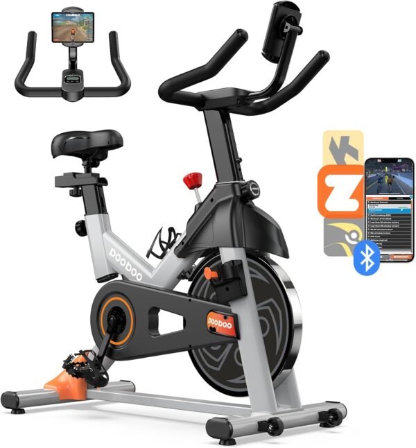 Exercise Bike – Indoor Stationary Bike for Home Gym with Digital Display & Comfortable Seat