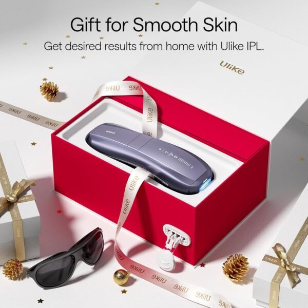 Ulike Laser Hair Removal, Air 10 IPL Hair Removal for Women and Men, 65°F Ice-Cooling Contact, Dual Lights, Skin Sensor & SHR Mode* for Nearly Painless, Effective & Long-Lasting Hair Removal from Home