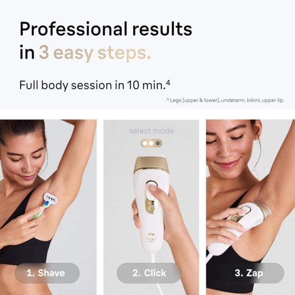 Braun IPL Silk·Expert, at Home Laser Hair Removal, Pro 5 PL5347 Latest Generation IPL, Holiday Gifts for Women and Men, Hair Removal System with Wide Head and Two Precision Heads